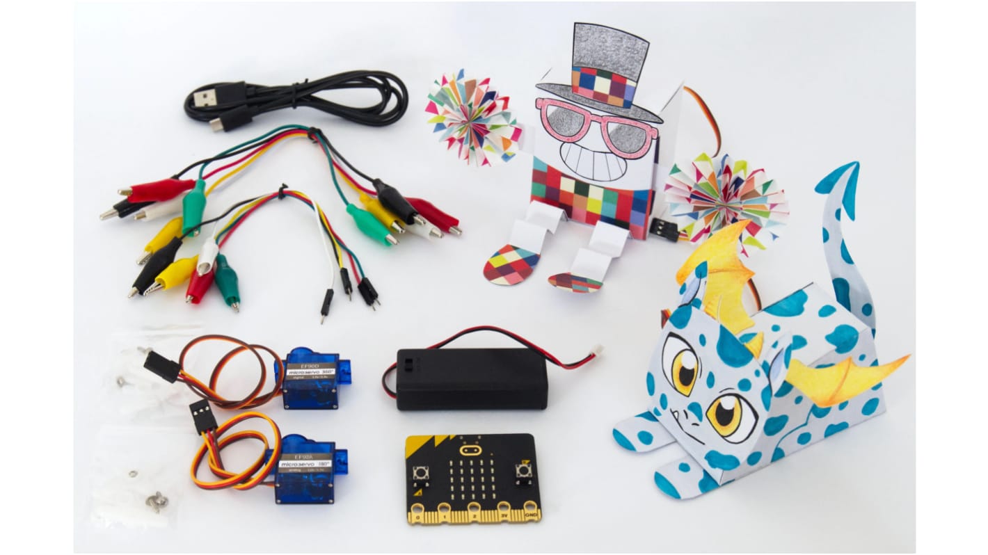 Okdo MICRO:BIT Construye un kit de robot de papel de Okdo