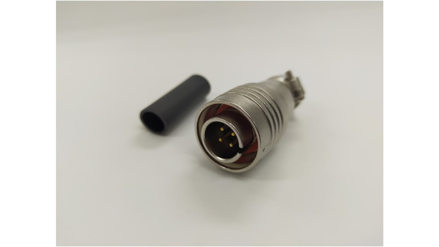 Tajimi Electronics Circular Connector, 4 Contacts, Plug, Male, PRC03 Series