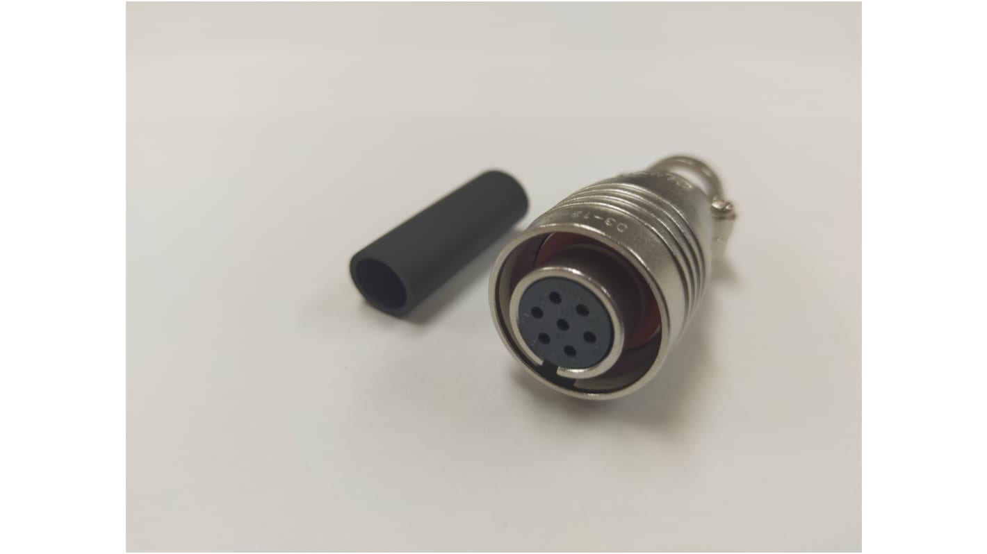 Tajimi Electronics Circular Connector, 7 Contacts, Plug, Male, PRC03 Series