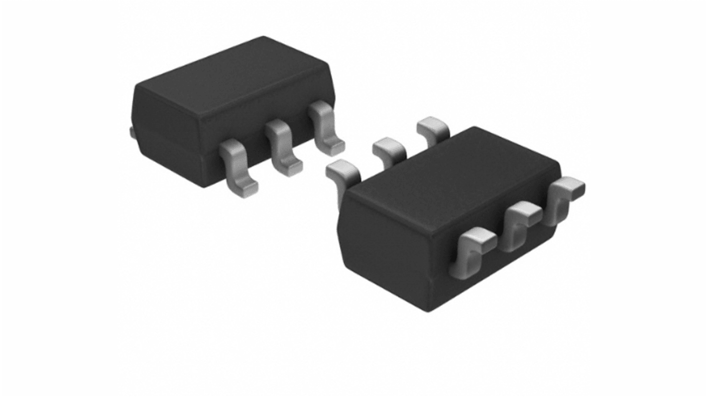 MOSFET, 2 elem/chip, 300 mA, 60 V, 6-tüskés, US6 Szilikon