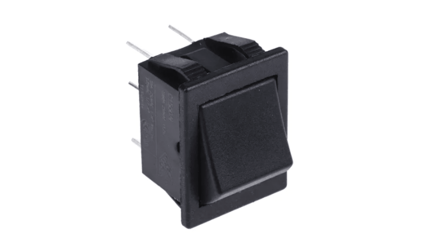 Bulgin, (On)-Off-(On) Rocker Switch Panel Mount