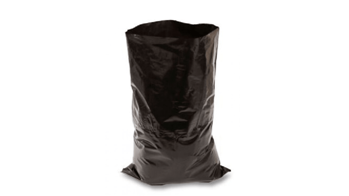 6613 Cromwell Polythene Black LDPE Bin Bag, 85L Capacity, 0.03mm