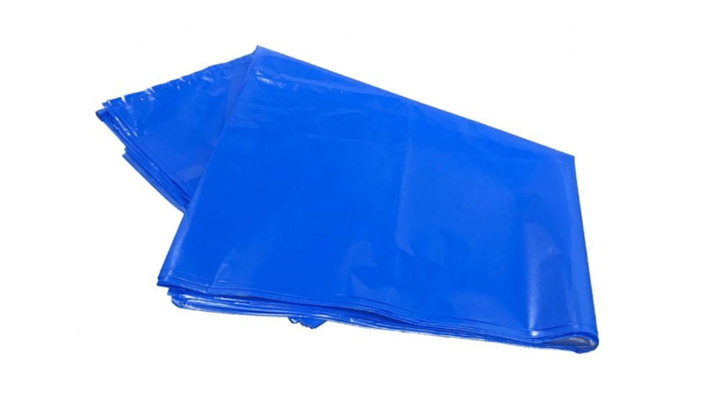 23406 Cromwell Polythene Blue LDPE Bin Bag, 75L Capacity, 0.035mm