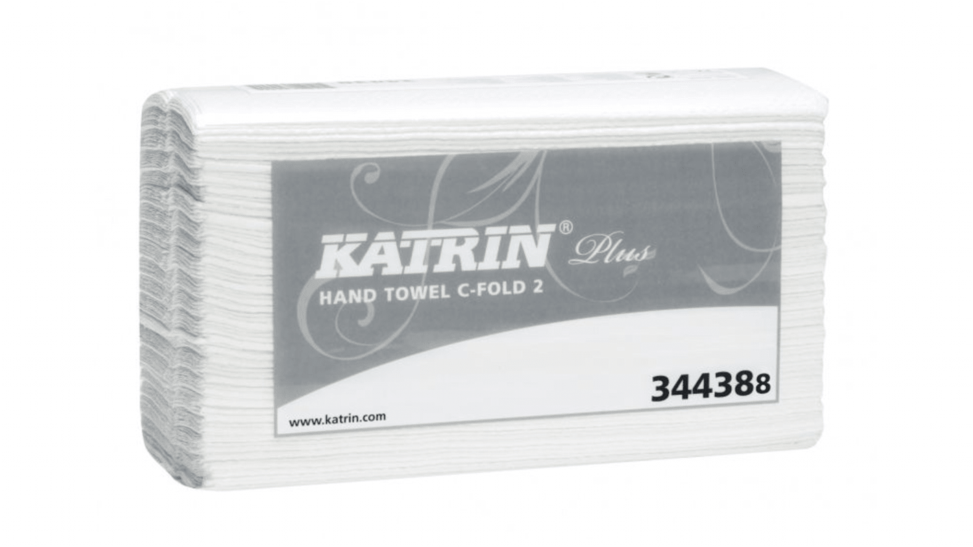 Metsa Katrin Hand- und Hauttücher für Reinigung, Trocknung Papier Box 100 Stk. Weiß