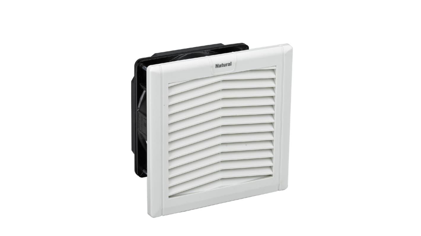 Ventilatore con filtro RS PRO 149x149mm, 230 V, 138m³/h, rumorosità 43dB(A)