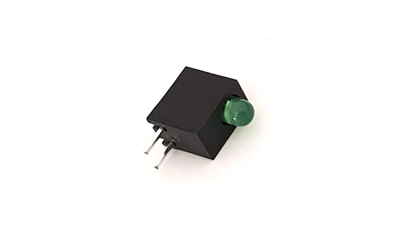 Indicatore LED Verde CML Innovative Technologies, 1 LEDs, 5 V, Montaggio con foro passante