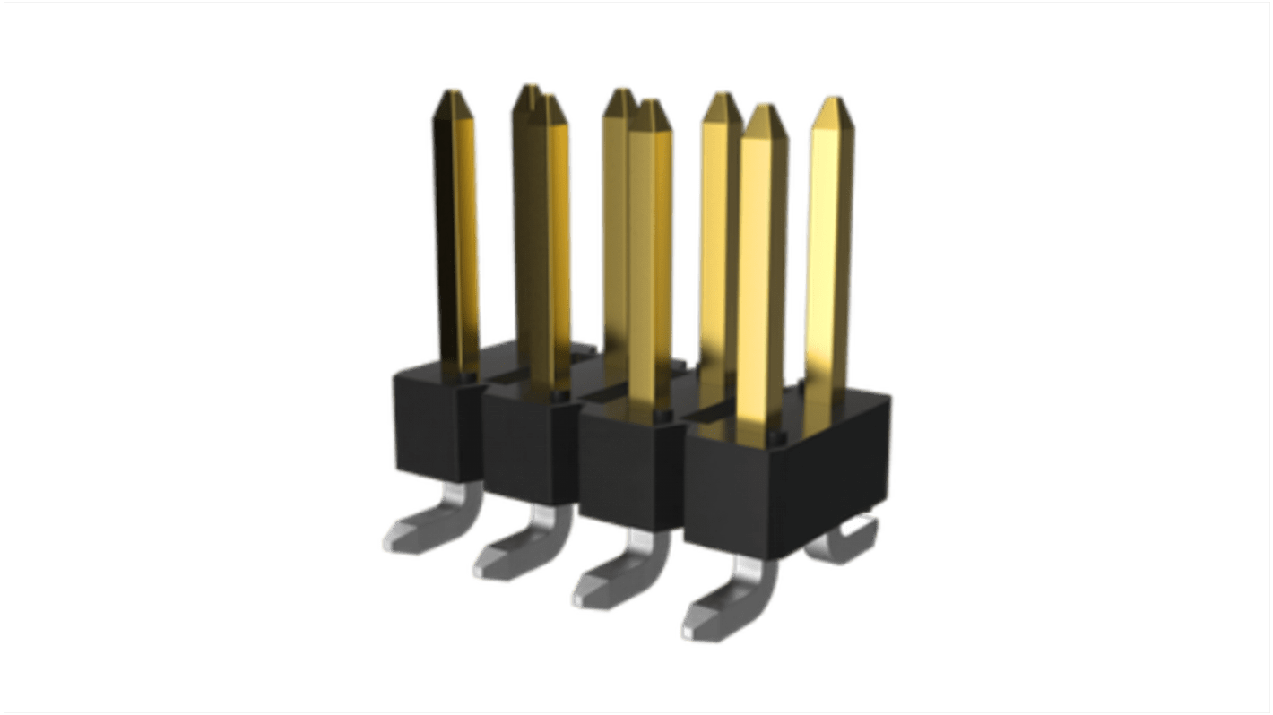 Amphenol ICC Bergstik Series Surface Mount Pin Header, 20 Contact(s), 2.54mm Pitch, 2 Row(s), Unshrouded