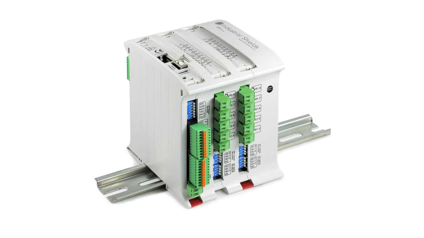 Módulo de E/S PLC Industrial Shields MDUINO, 19 entradas tipo Analógico, digital, 19 salidas tipo Analógica, Digital,