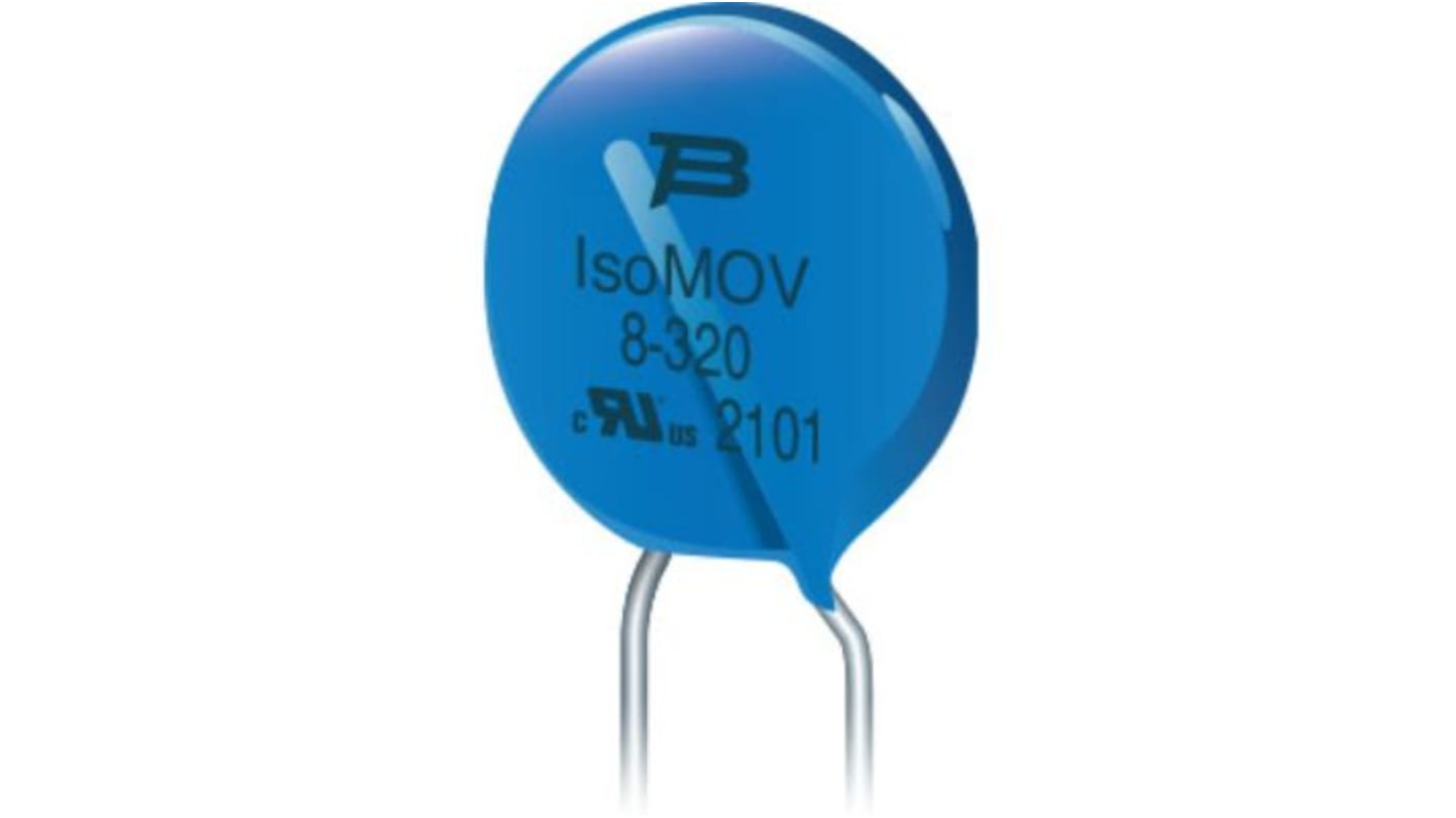 Varistor de óxido metálico Bourns IsoMOV, tensión de ruptura 230V, 100A, 40pF, encapsulado Lote