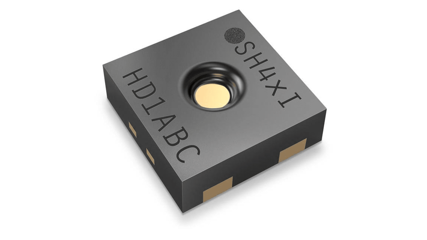 Sensirion SHT4xI Digital Temperatursensor und Feuchtigkeitssensor ±0.2 °C, ±2 %RH SMD, 4-Pin, I2C -40 → 125 °C.