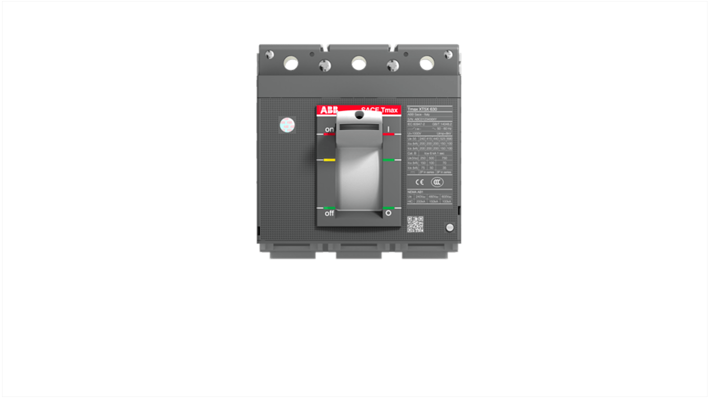 ABB, Tmax XT MCCB 3P 6kA, Fixed Mount
