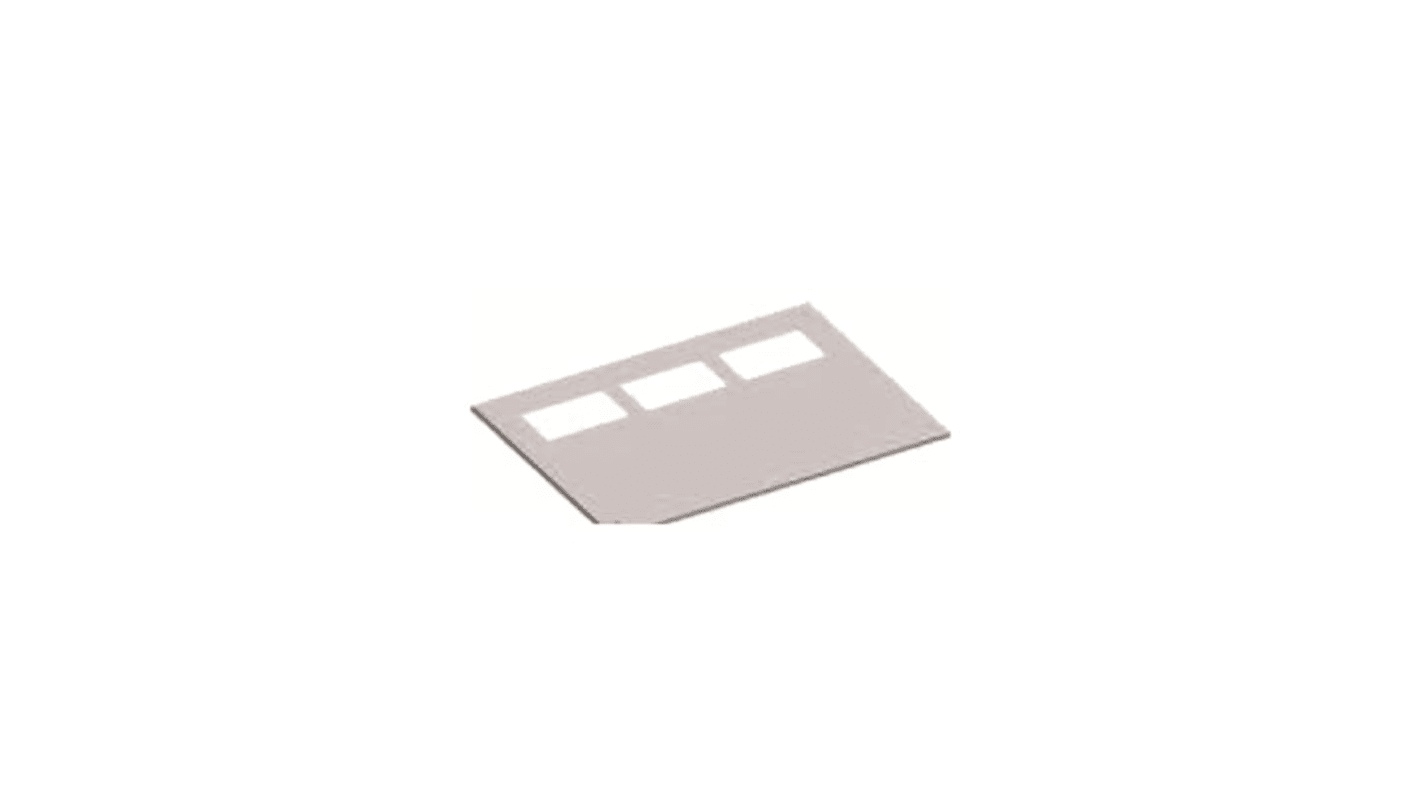 ABB RAL 7035 Roof Plate, 859mm W, 325mm L for Use with Cabinets TriLine