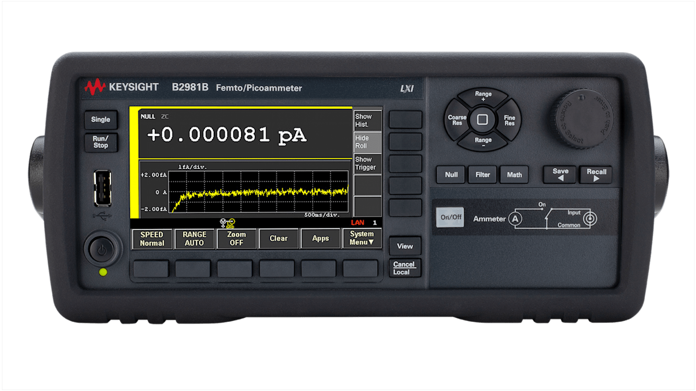 Picoampèremètre Keysight Technologies de table 20mA c.a.