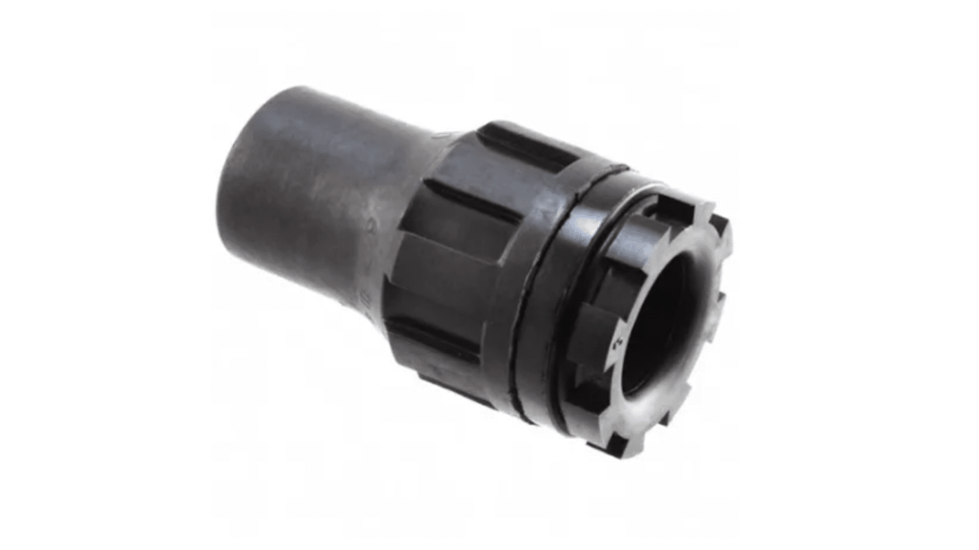 TE Connectivity CES Series Kabelverschraubung Mutter, 1-3/8-12 UNF Modifiziertes Polyolefin Schwarz 4.3mm/ 15.2mm