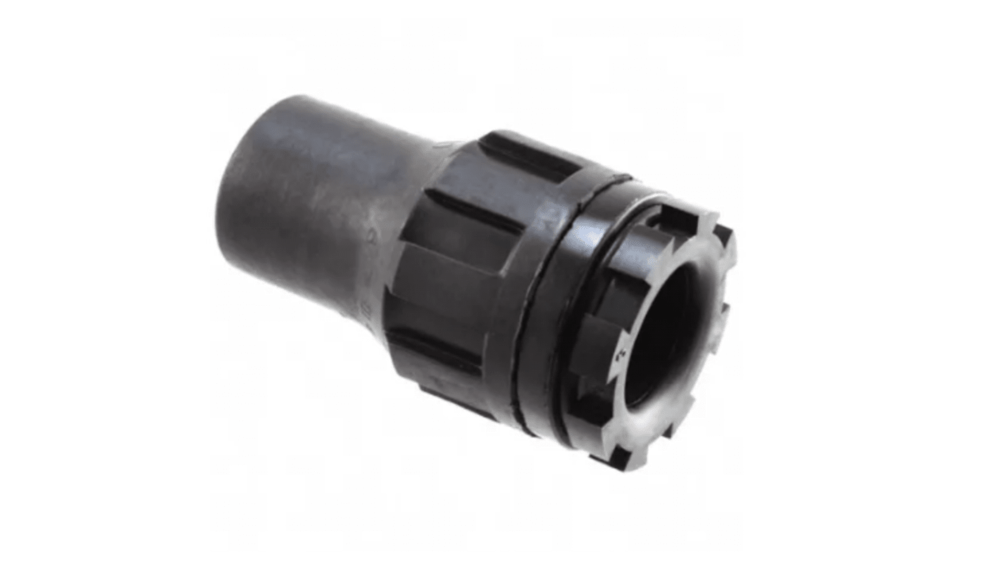 TE Connectivity CES Series Kabelverschraubung Mutter, 1-3/8-12 UNF Modifiziertes Polyolefin Schwarz 4.3mm/ 15.2mm