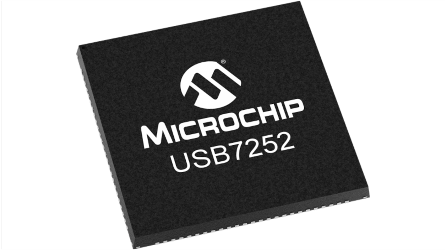 Hub USB Microchip, USB7252/KDX 2 USB USB C