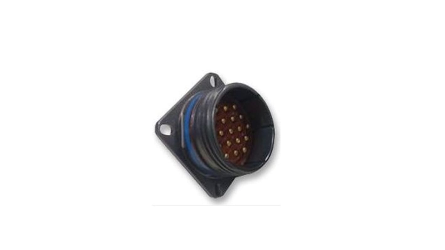 Amphenol Limited 6 Way Circular Connector Receptacle, Pin Contacts