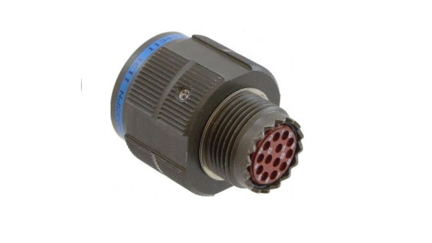 Amphenol Limited 6 Way Circular Connector Receptacle, Pin Contacts