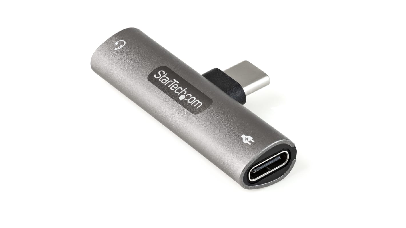 Adaptador AV StarTech.com de USB-C Macho a 3,5 mm Estéreo Hembra, longitud 50mm