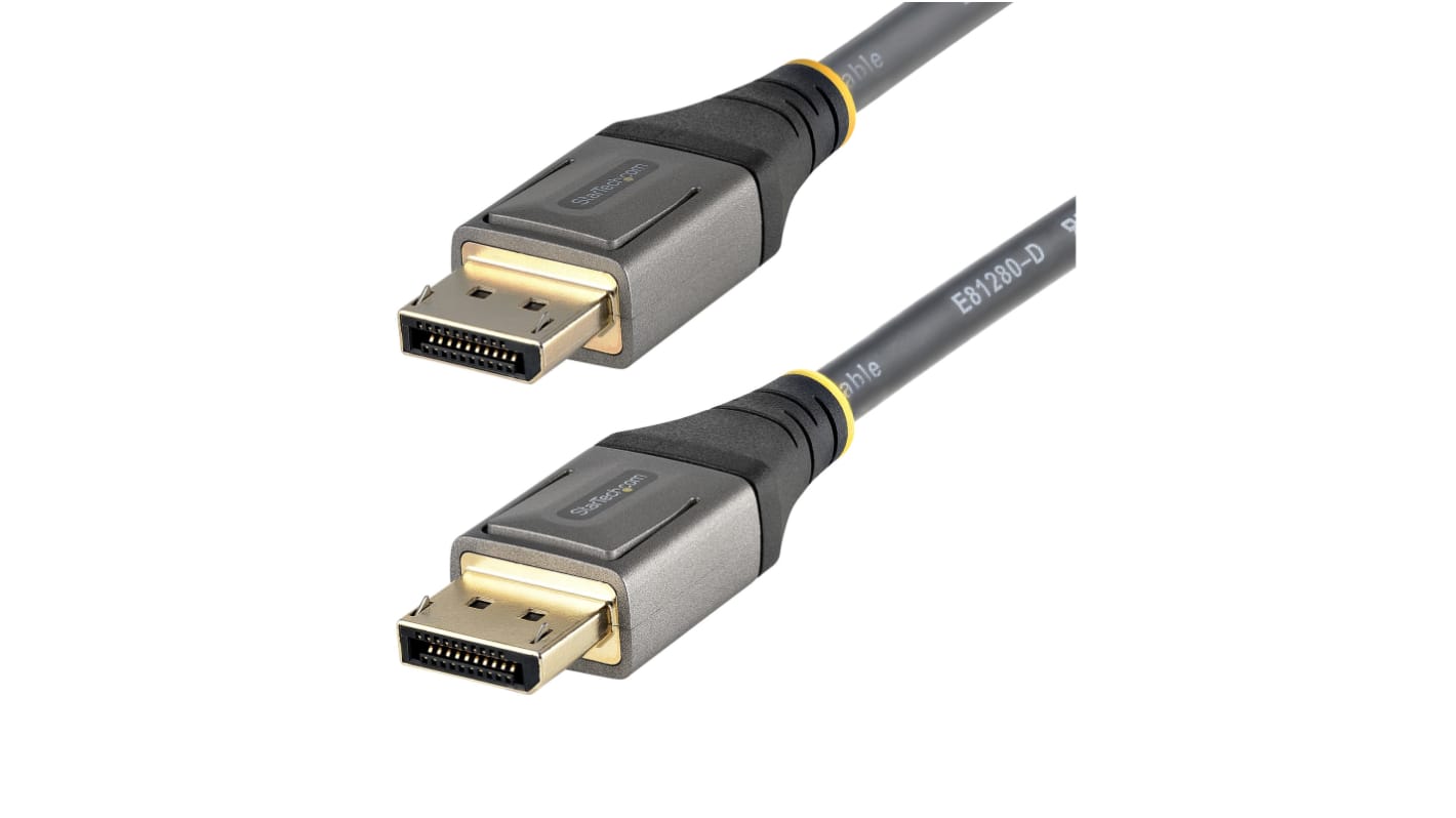 StarTech.com Male DisplayPort to Male DisplayPort, TPE  Cable, 8K @ 60 Hz, 2m