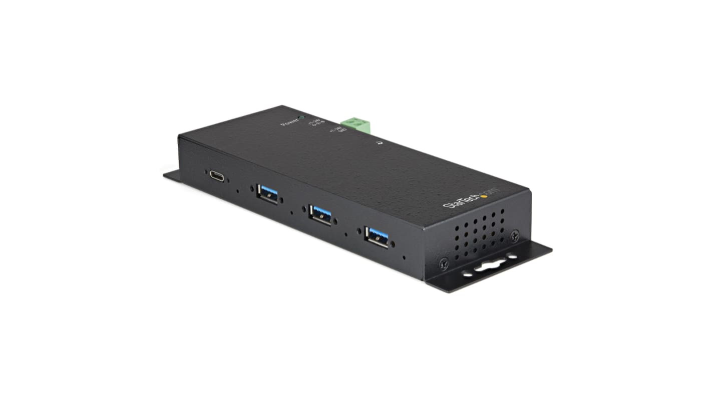 StarTech.com 4 Port USB 3.1 USB A, USB C  Hub, AC Adapter Powered, 15.2 x 6 x 2.4cm