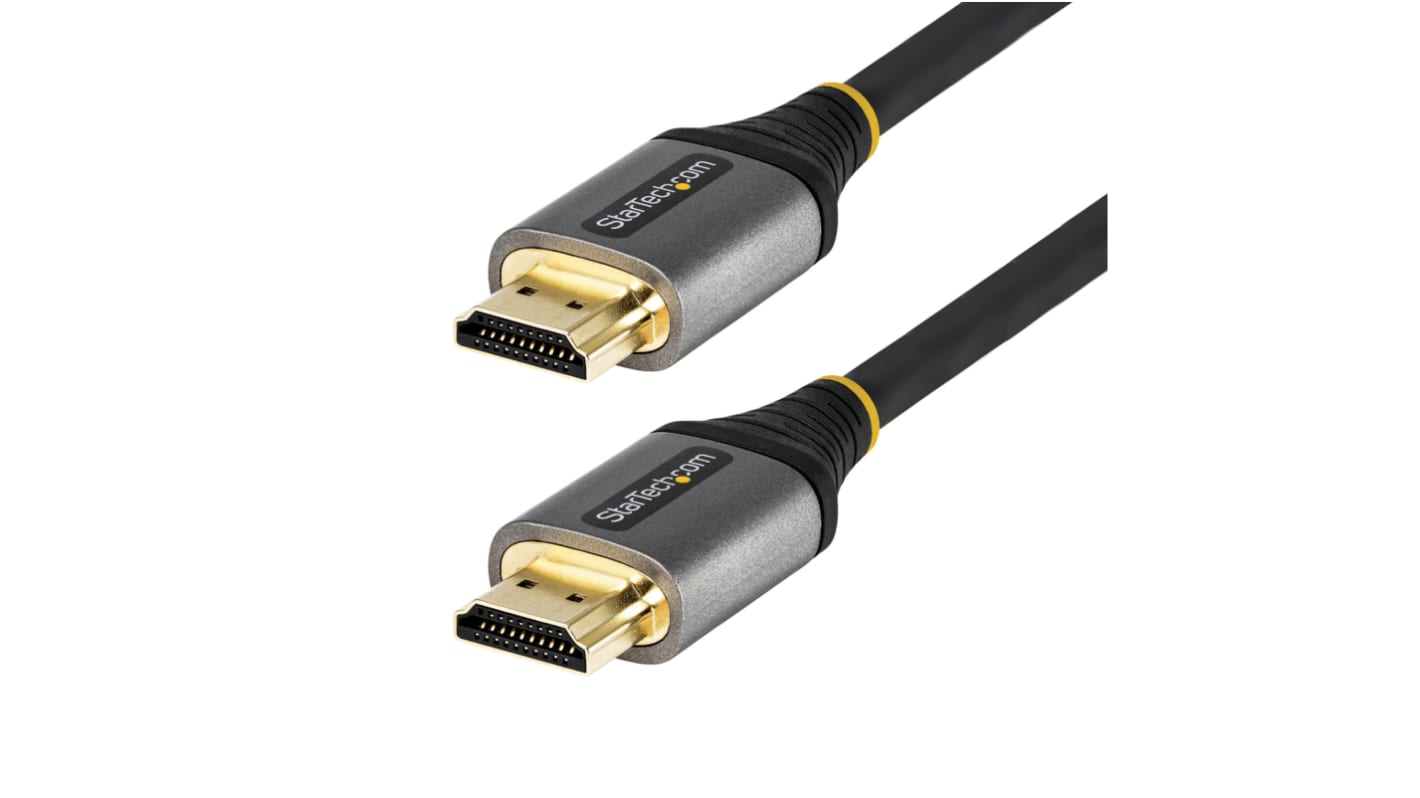 StarTech.com HDMI-Kabel A HDMI Stecker B HDMI Stecker Ultra-Hochgeschwindigkeit 8K @ 60Hz max., 1m, Schwarz/Grau