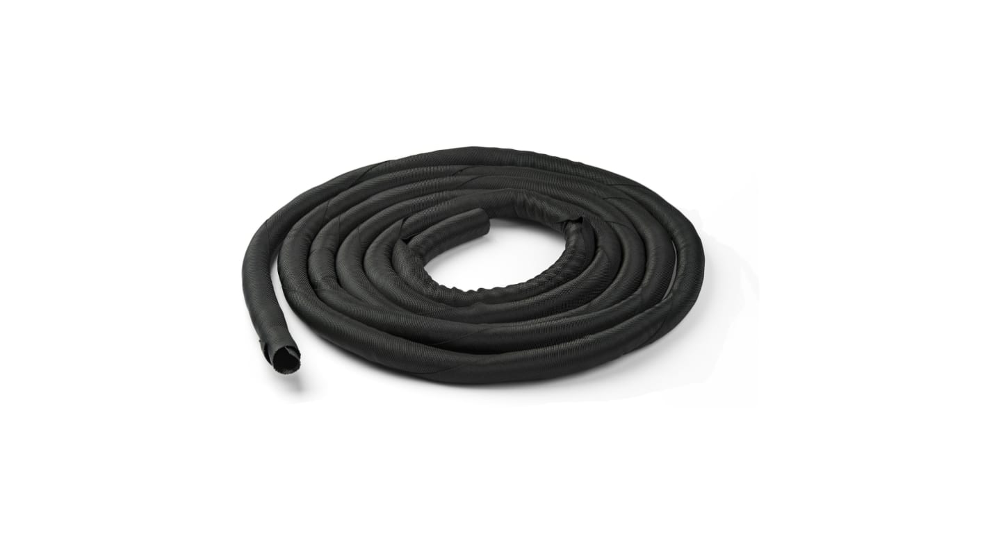 StarTech.com 15ft Black Cable Cover in Nylon, Polyester