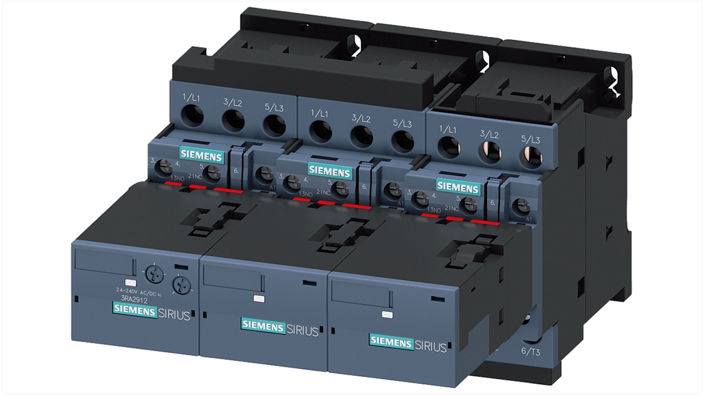 Kit gruppo di contattori Siemens 3RA2425-8XF32-1AL2 per uso con 5kW/400V AC230V), avvio stella Delta (Wye-triangolo)