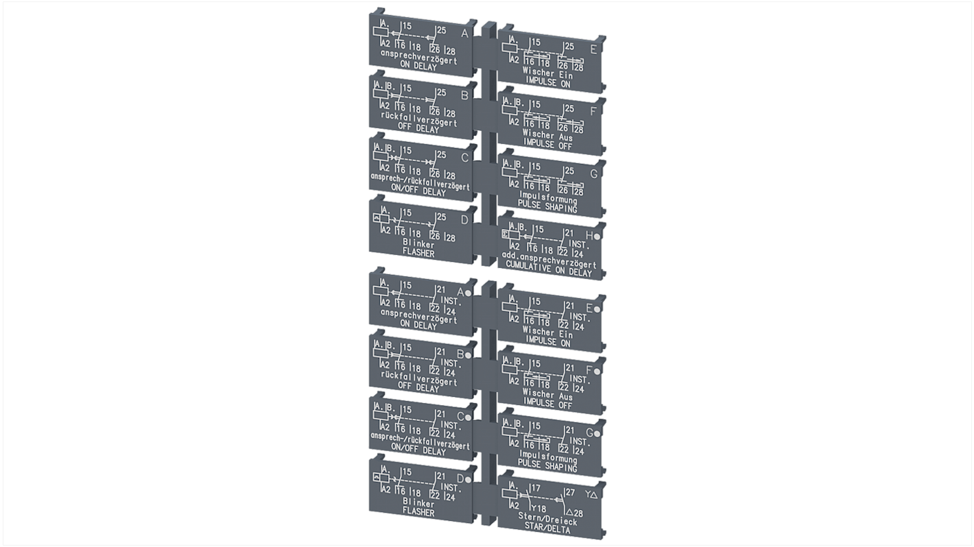 Siemens, 3RP2901 CO Labels for use with Multifunction Devices