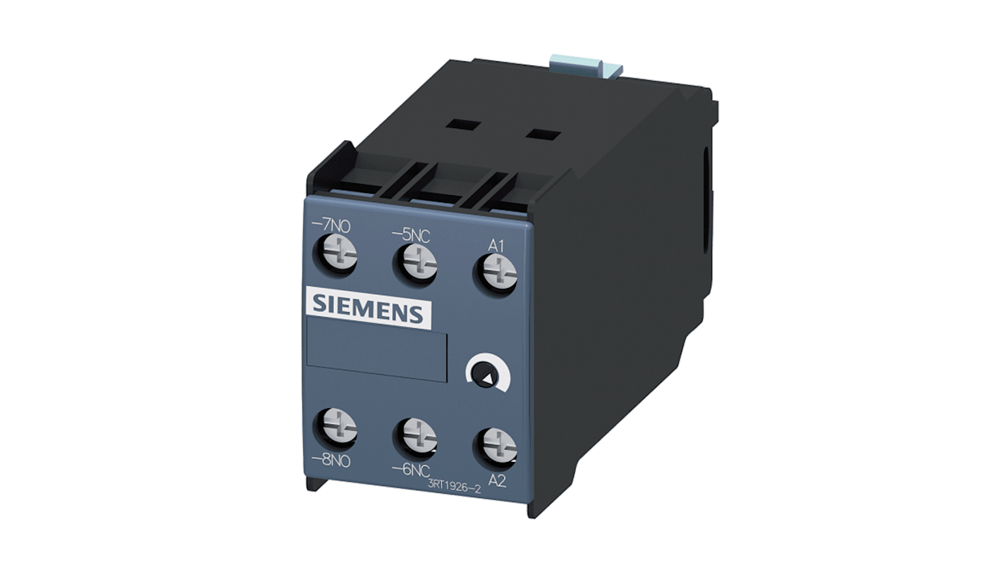 3RT19262ED21 Siemens Time Delay Relay, 200 → 240V ac, 2Contact, 0.5