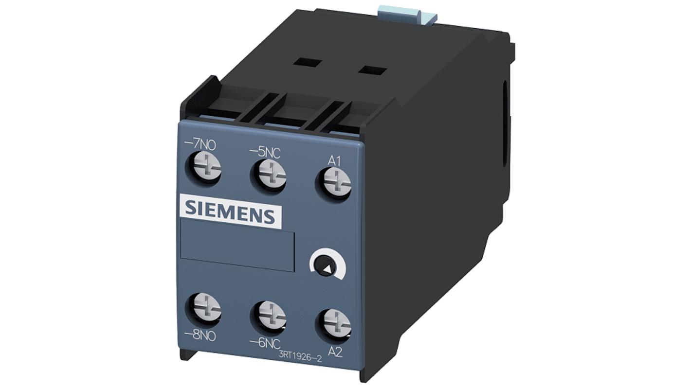 3RT19262FL21 Siemens Time Delay Relay, 200 → 240V ac/dc, 2Contact