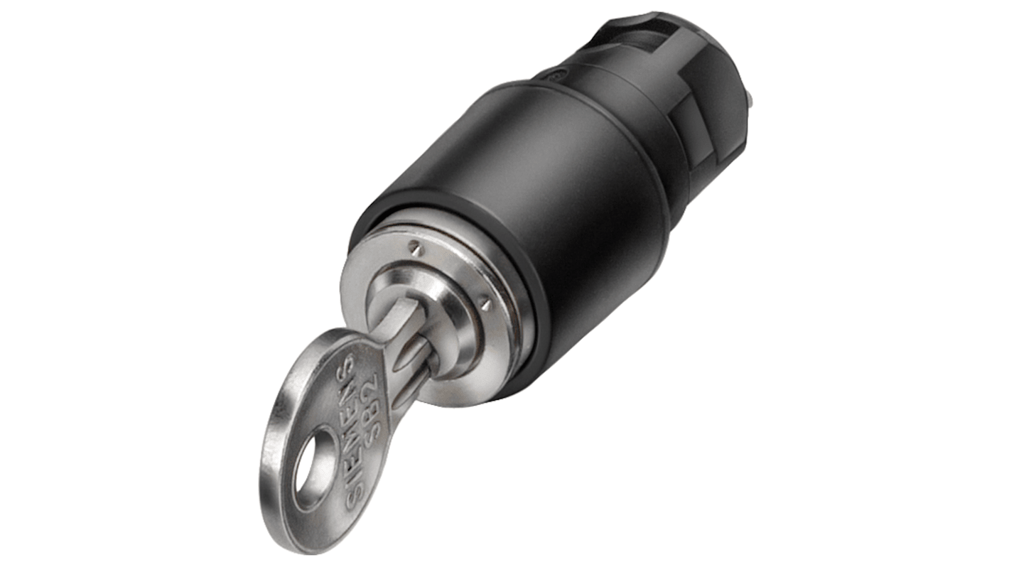 Siemens 3SB2 3-position Key Switch Head, Momentary, Retraction on Both Sides, 16mm Cutout