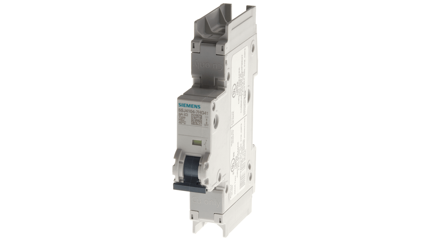 Siemens SENTRON 5SJ4110 MCB, 1P, 10A Curve D