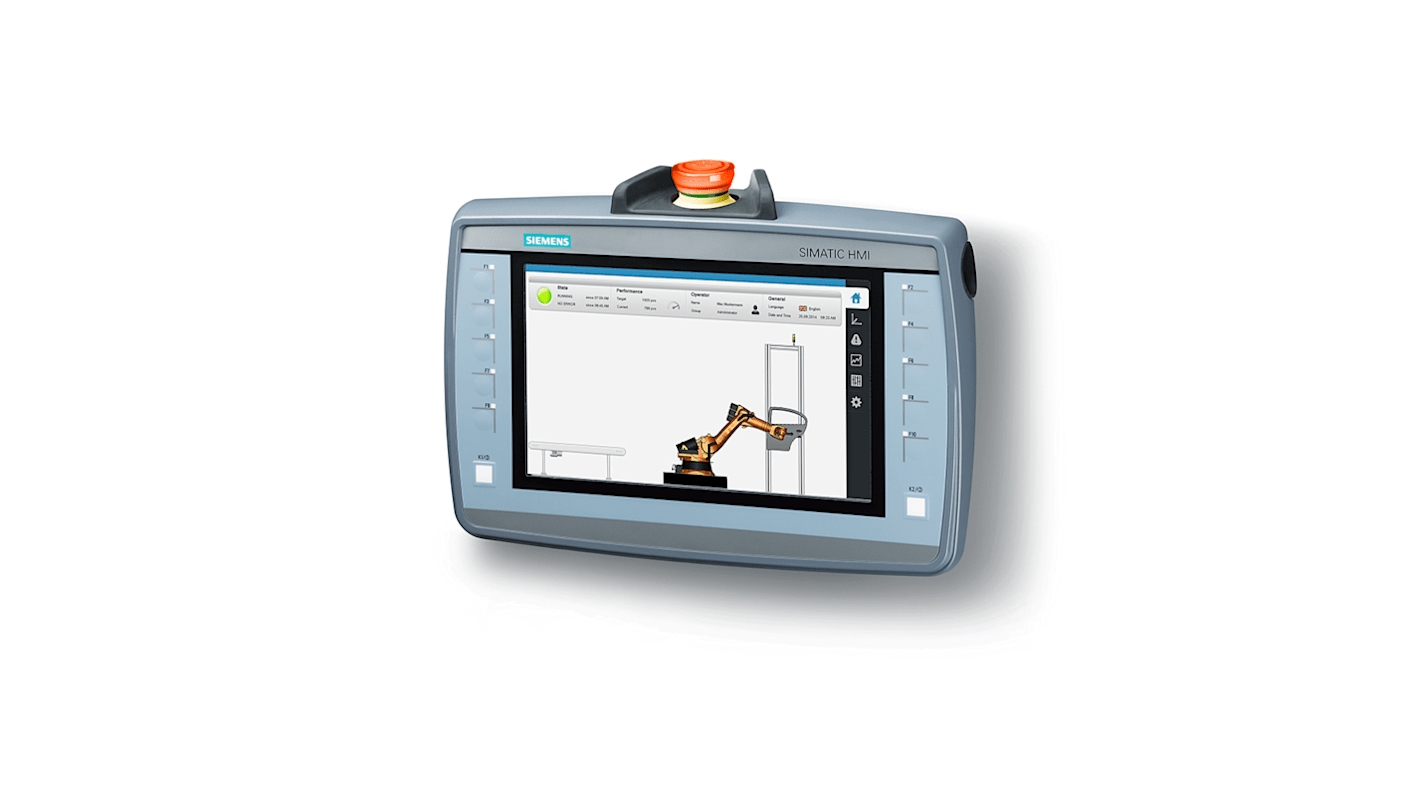 Pannello HMI Siemens, KTP900F Mobile, 9 poll., serie SIMATIC, display TFT