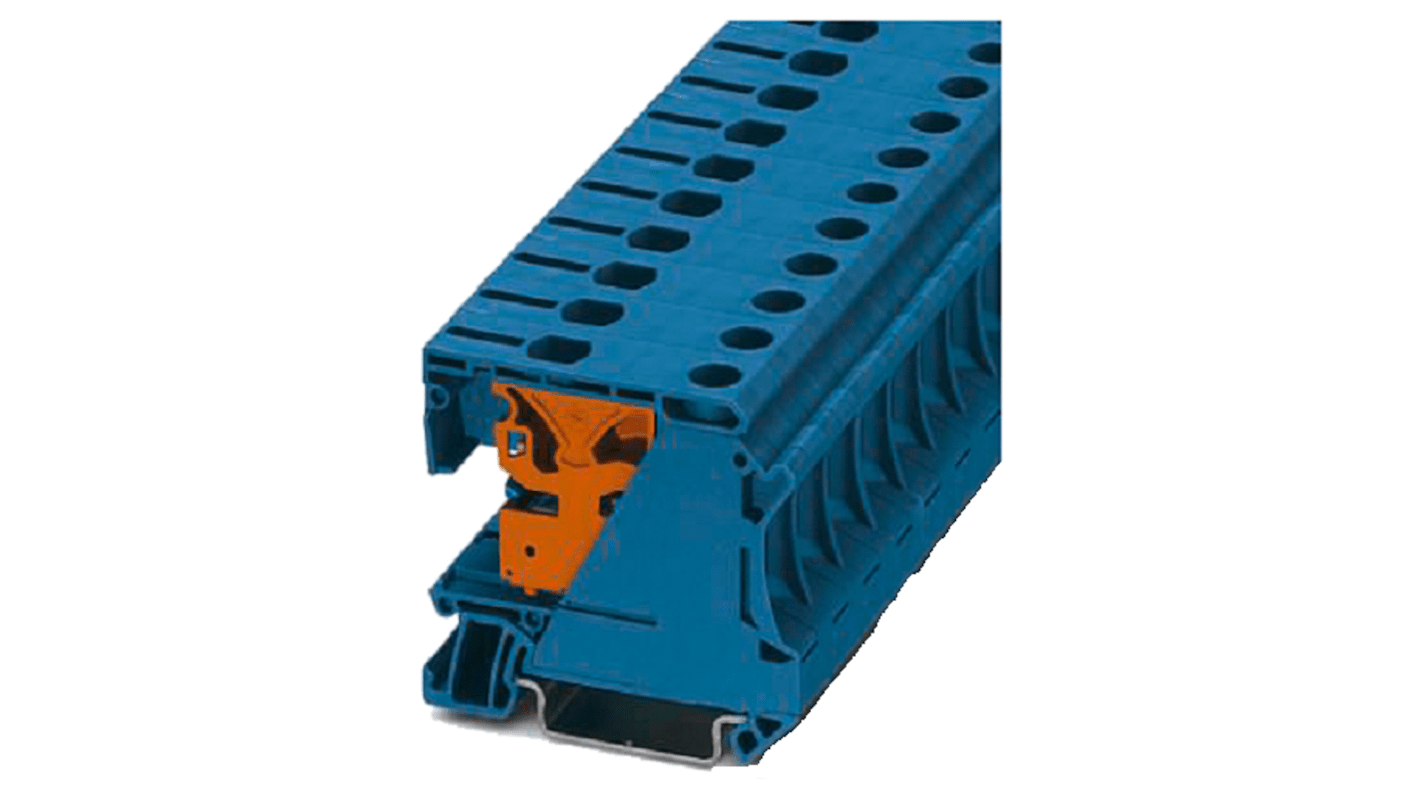 Bloc de jonction rail DIN Siemens 8WH1201, A visser, Bleu