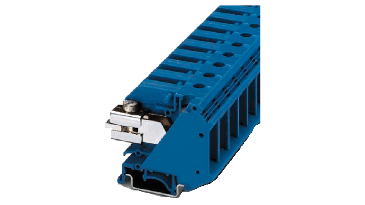 Siemens 8WH1201 Series Blue DIN Rail Terminal Block, Triple-Level, Screw Termination