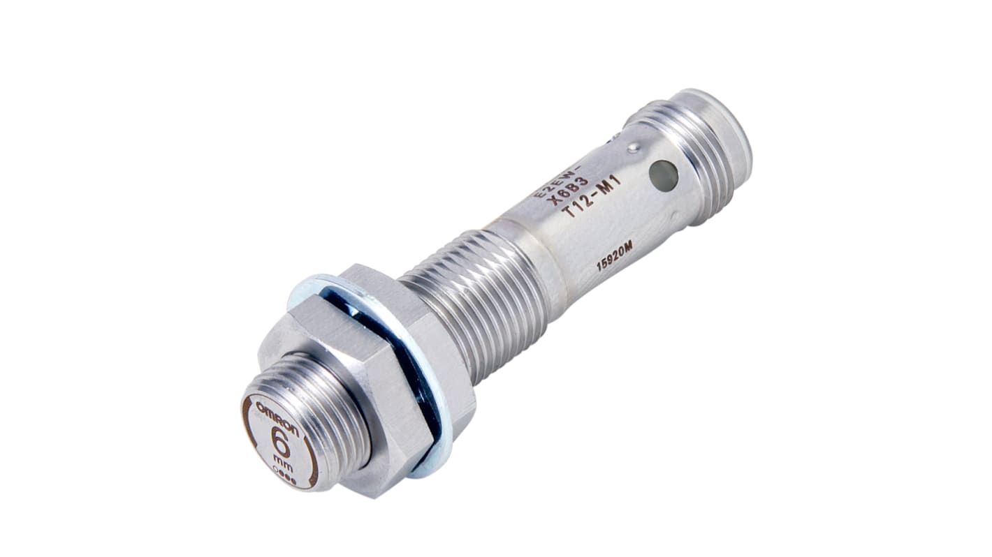 Omron Inductive Barrel-Style Proximity Sensor, M12 x 1, 6 mm Detection, NPN Output