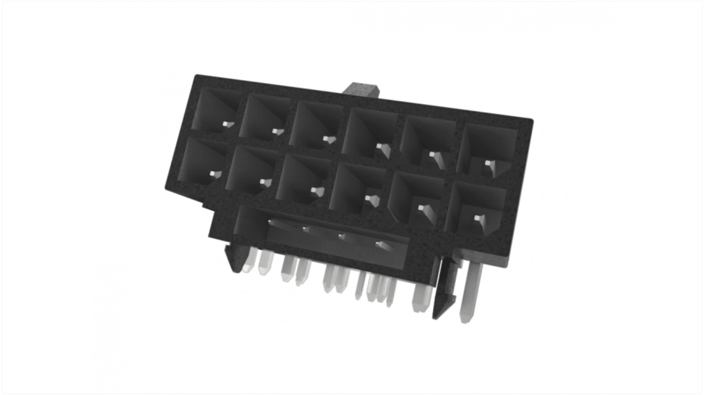 File di contatti PCB Amphenol ICC, 16 vie, 2 file, passo 3.0mm