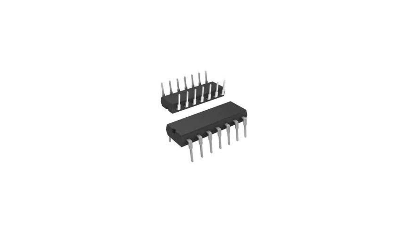 Microcontrolador Microchip PIC16F630-E/P, núcleo PIC, DIP de 14 pines