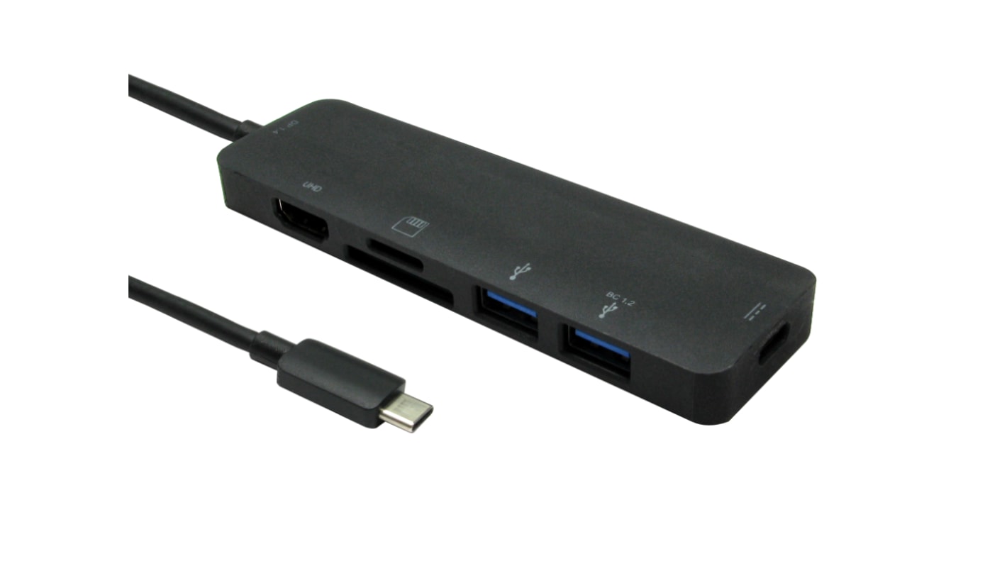 RS PRO Adapter, USB C, USB C 3 Display, - HDMI, 3840 x 2160