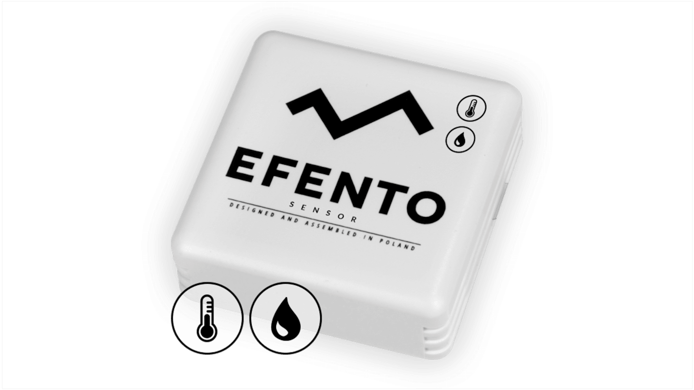 Registrador de datos Efento 5906660327042, para Humedad, Temperatura, interfaz Bluetooth