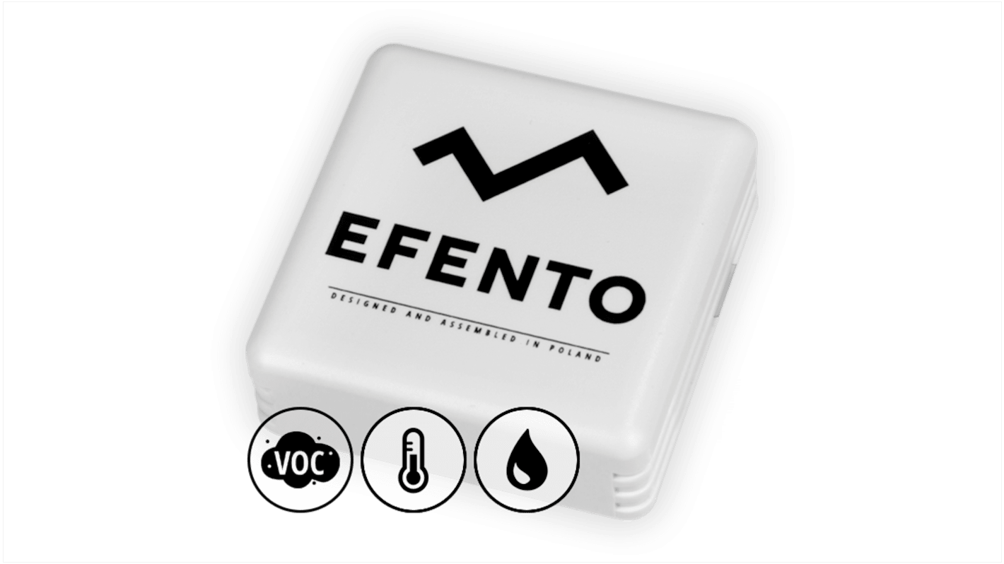 Efento 3-Kanal Luftqualität, Luftfeuchtigkeit, Temperatur Datenlogger, 3.6V / 2700mA