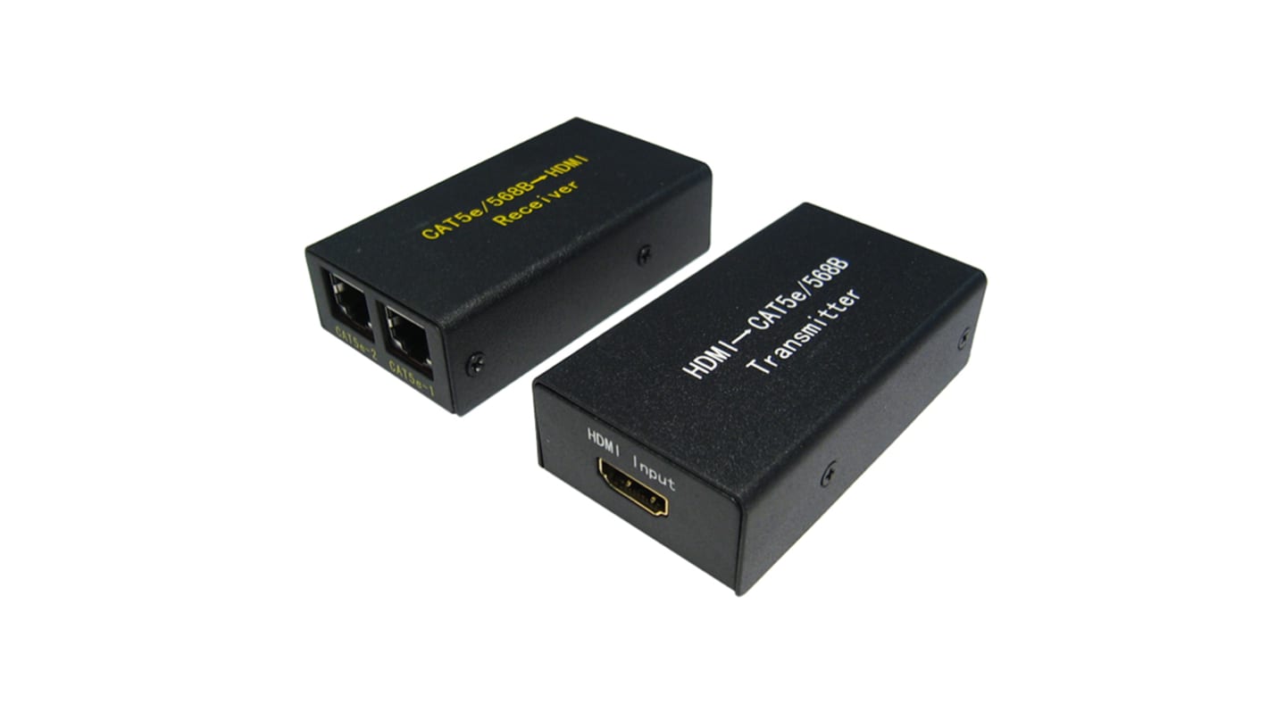 RS PRO HDMI-Extender HDMI-Extender HDMI CATx, 1080 Max., 1 Videoanschlüsse