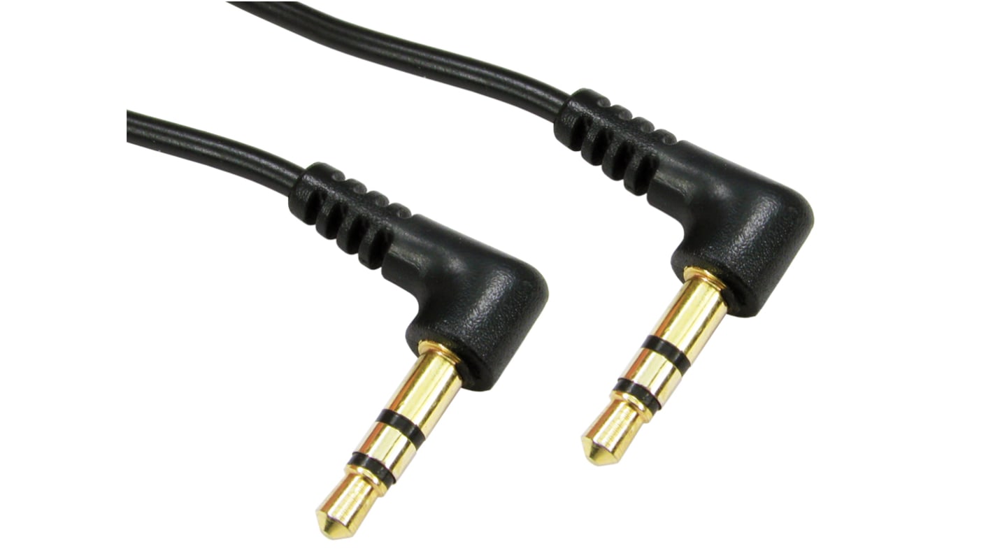 RS PRO Male 3.5mm Stereo Jack to Male 3.5mm Stereo Jack Aux Cable, 300mm