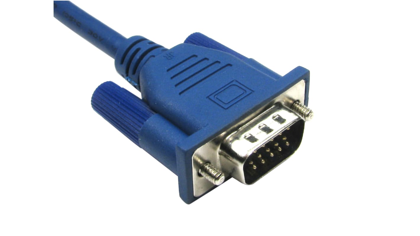 Cable VGA RS PRO, con. A: SVGA macho, con. B: SVGA macho, long. 2m