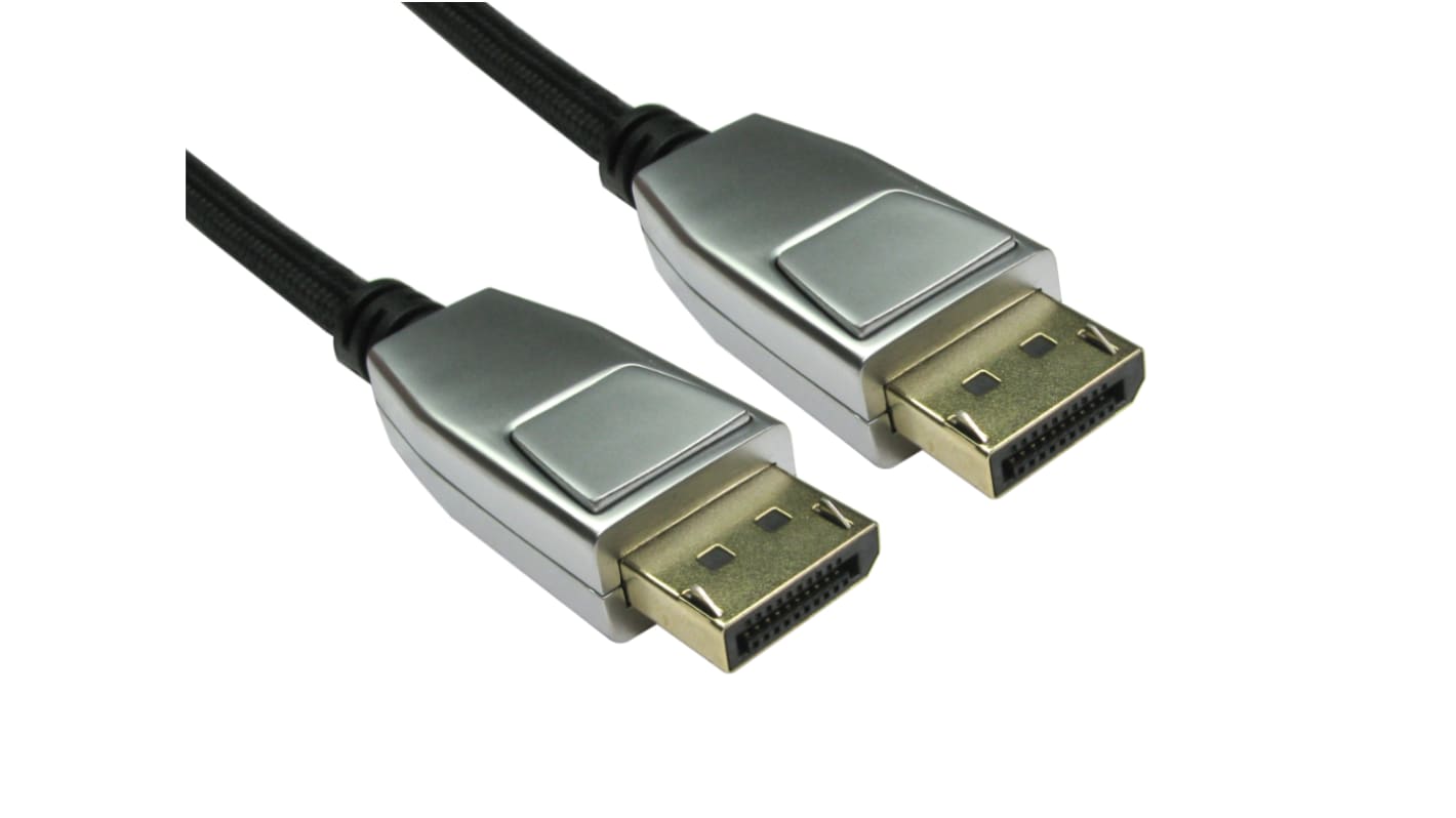 RS PRO DisplayPort-Kabel A Display-Anschluss B Display-Anschluss - Stecker 1.2, 3m 4K max.