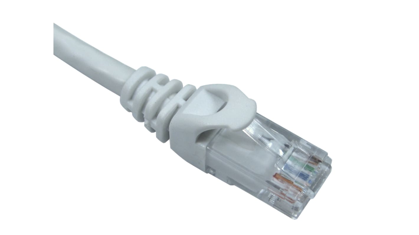 RS PRO Cat6 Male RJ45 to Male RJ45 Ethernet Cable, White, 1m