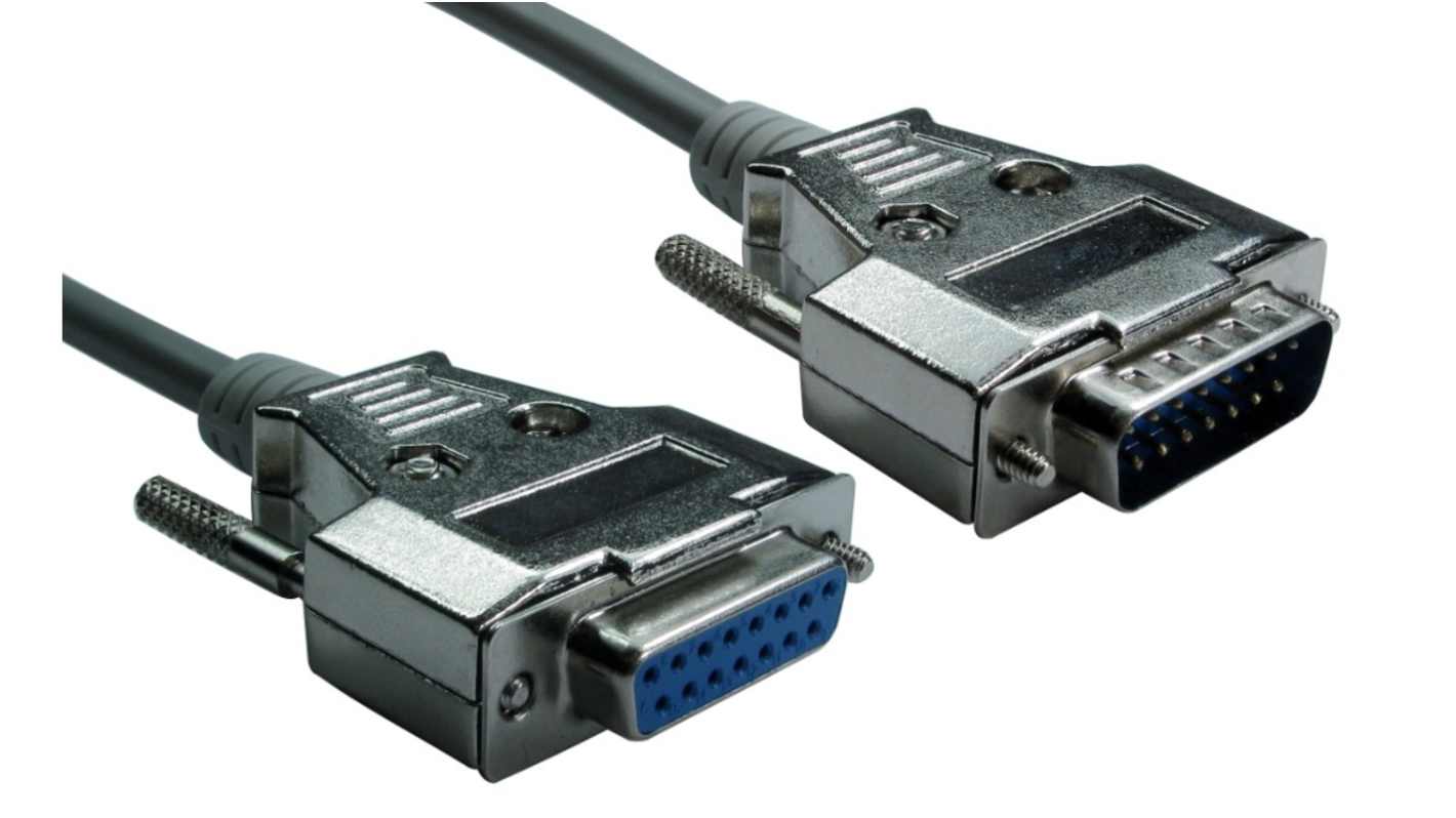 RS PRO Serielles Kabel / Sub-D, 15-polig Stecker / Sub-D, 15-polig ...