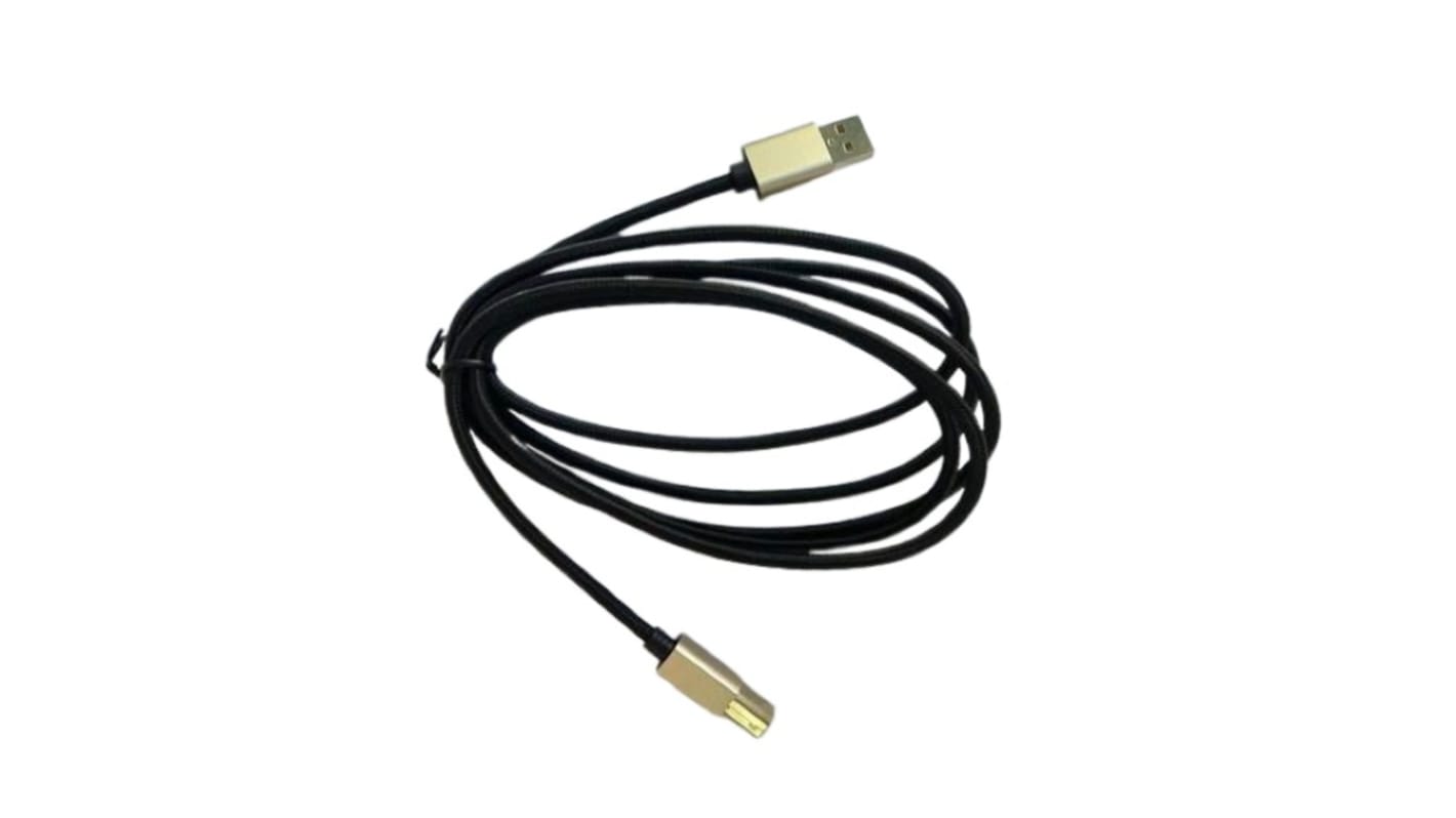 RS PRO USB 2.0 Cable, Male USB A to Male USB B  Cable, 2m