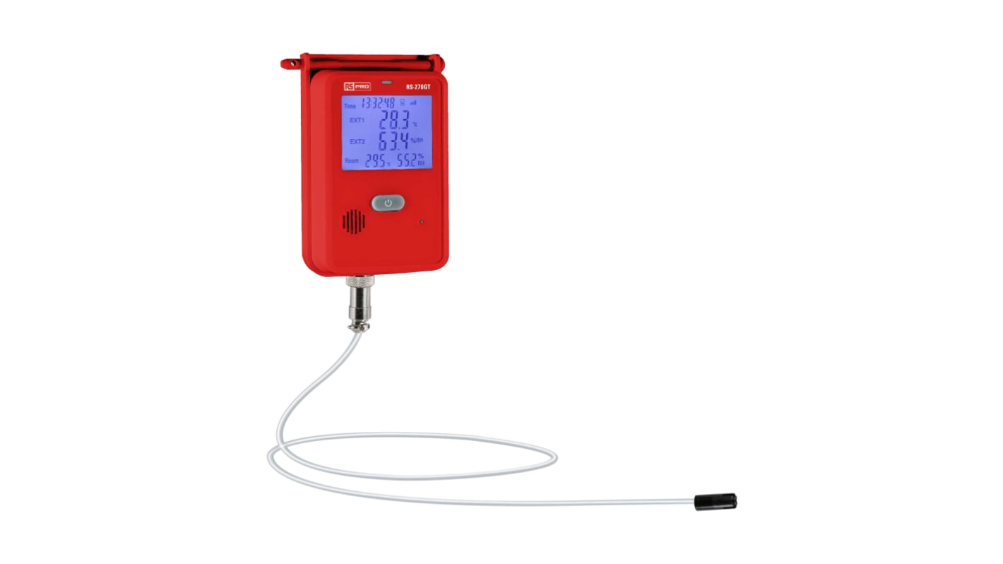 RS PRO DT-270GT Recording Digital Thermometer for Agriculture, Animal Husbandry, Catering, Food, Logistics, Medicine,